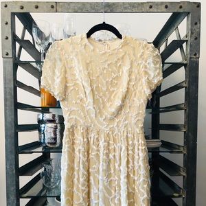 Vintage velvet & silk dress